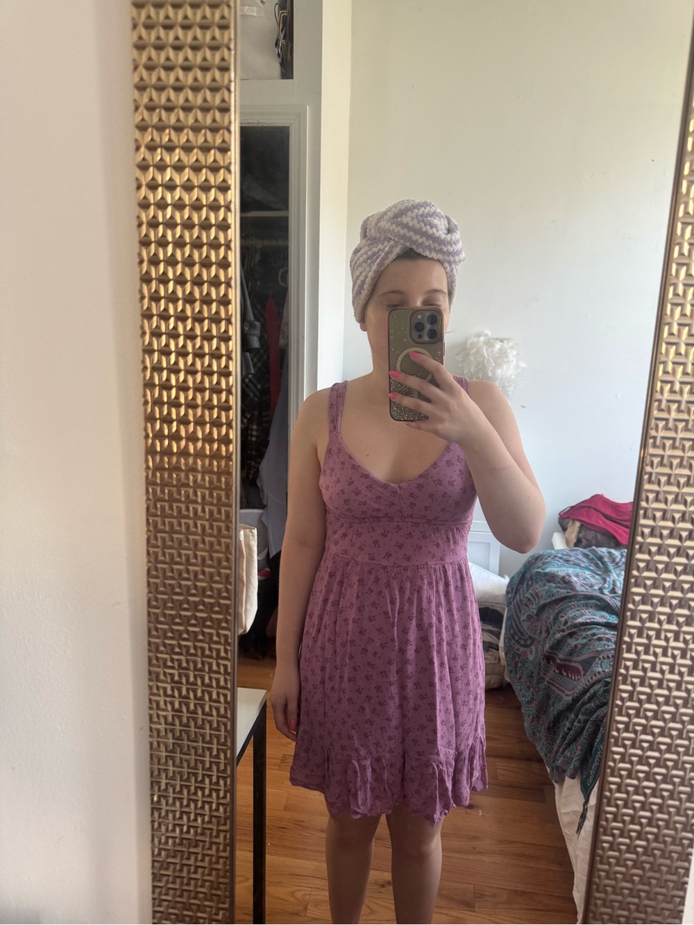 Dress Forum Los Angeles Lavender Floral Sundress